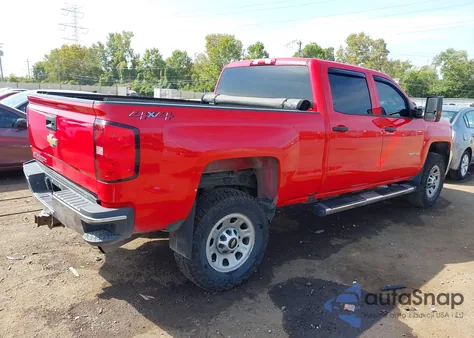 2018 Chevrolet Silverado 2500Hd Wt из США, поврежденный, VIN 1GC1KUEG1JF113479